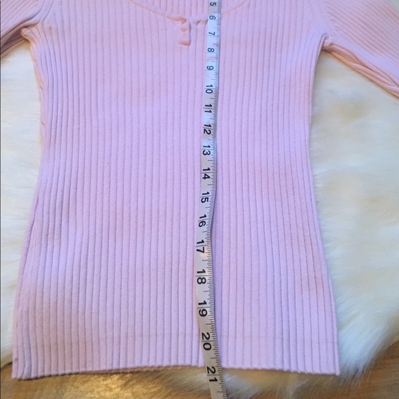Gap pink sweater ribbed shirt top medium - Picture 8 of 8